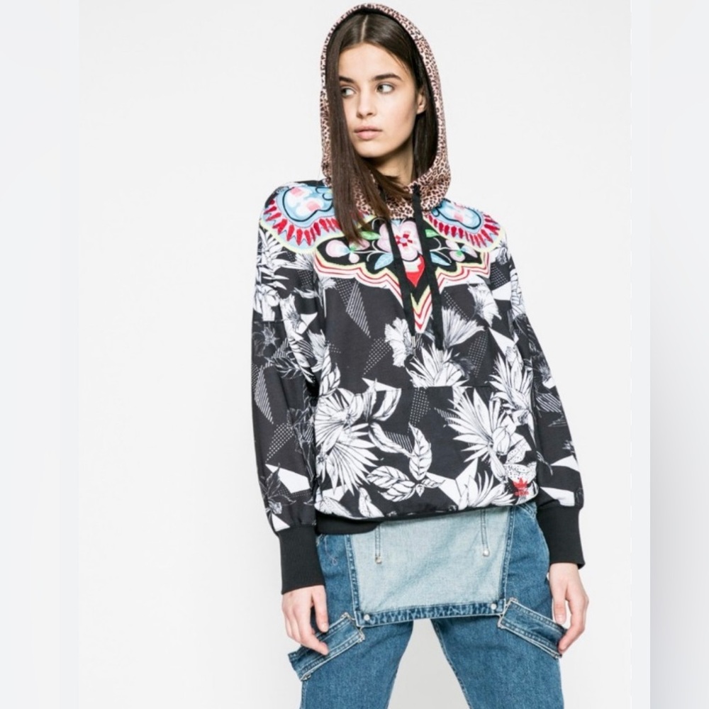 adidas Originals x Farm Rio Multicolor Hoodie size xs GUC